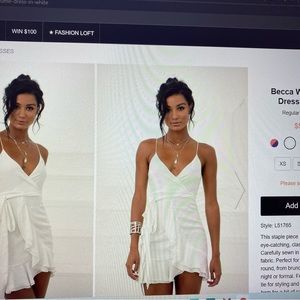 Lucy In The Sky short white dress - brand new Size Medium